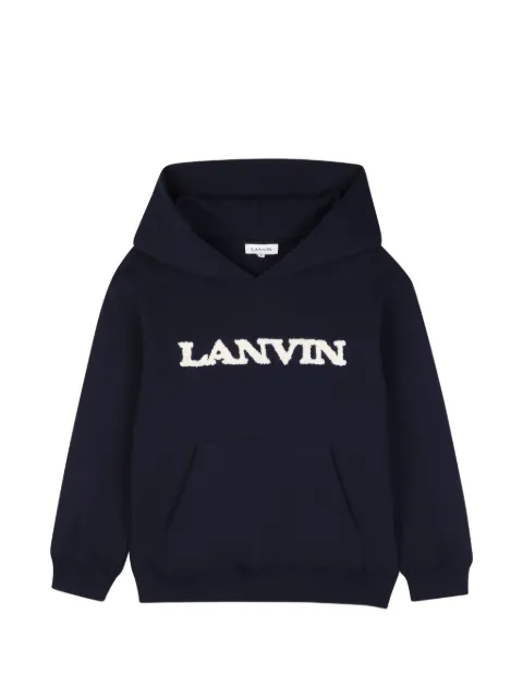 Lanvin Enfant logo-embroidered hoodie