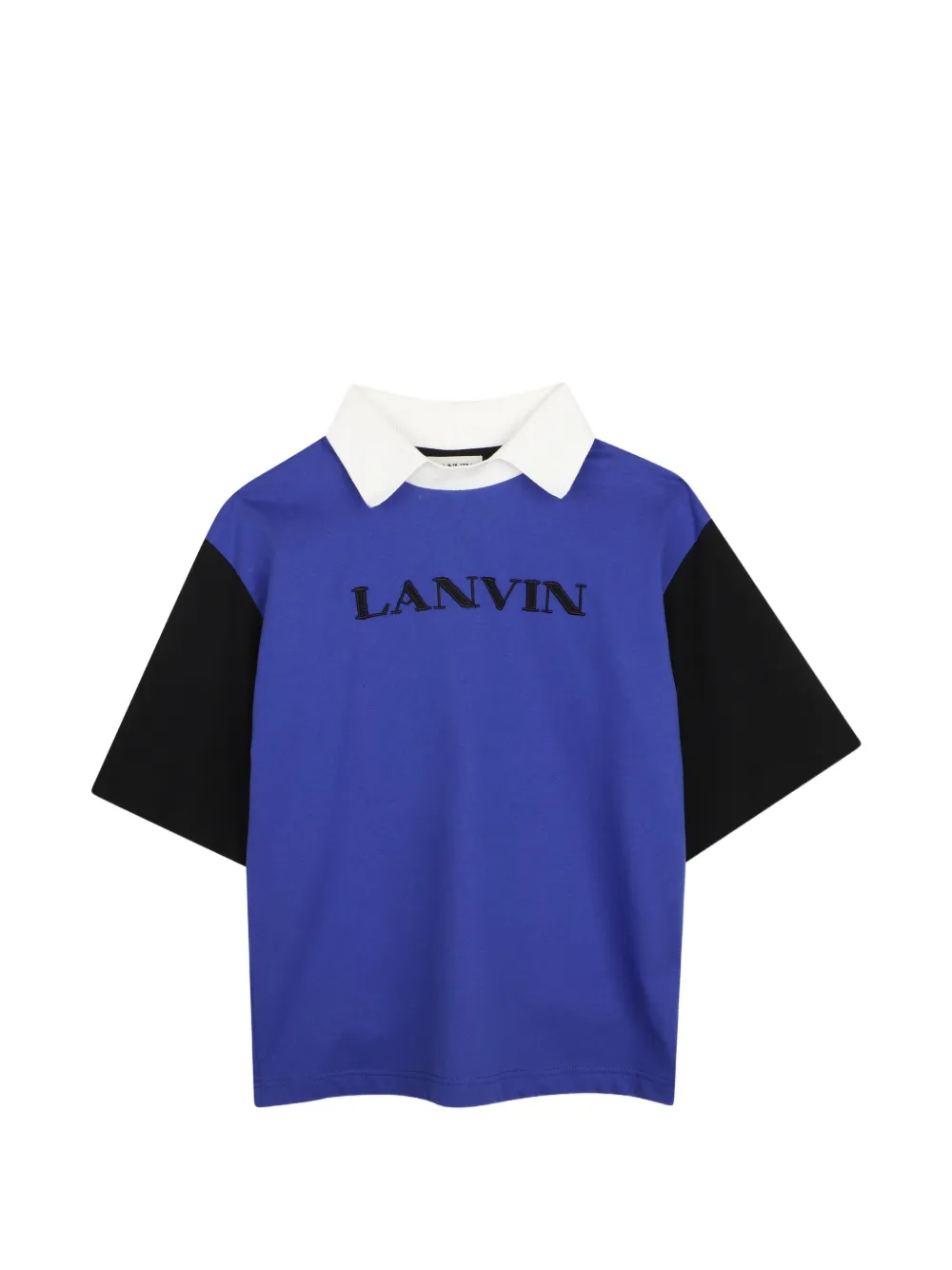 Lanvin Enfant T-shirt con design color-block - Blu