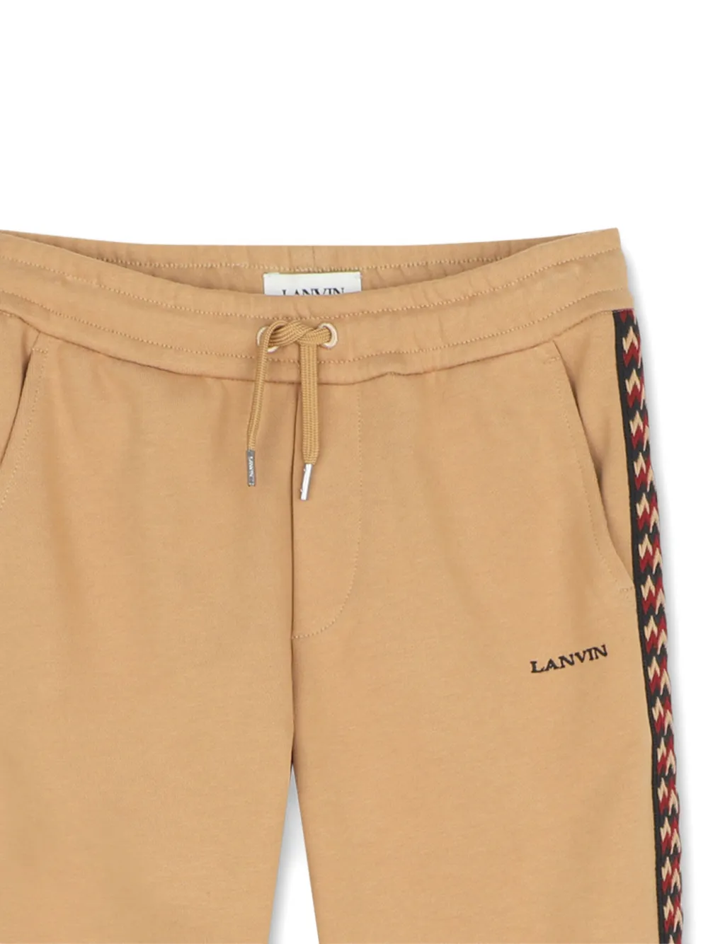 Lanvin Enfant Trainingsbroek met streepdetail Beige