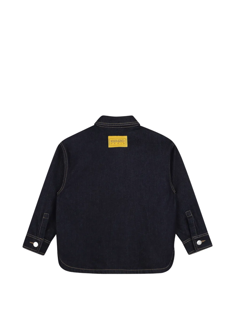 Kenzo Kids Shirt met opgestikte zak Blauw