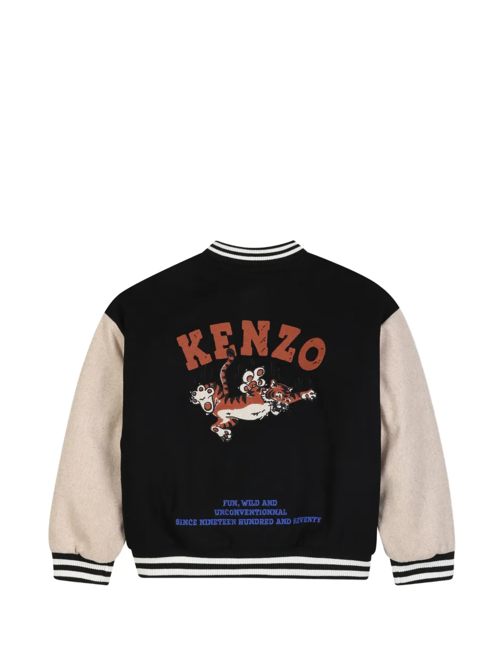 Kenzo Kids Bomberjack met logopatch Zwart