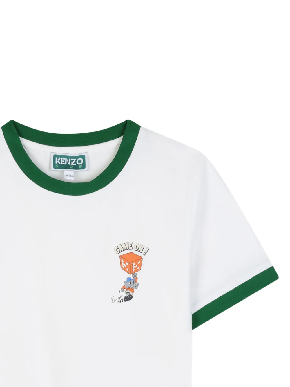 Kenzo Kids T-shirt met grafische print Wit