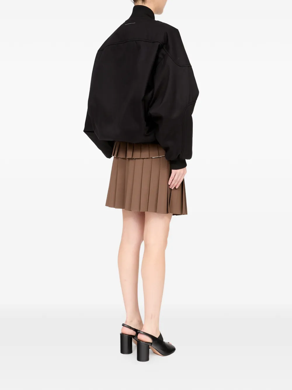 MM6 Maison Margiela Katoenen twill jack Zwart