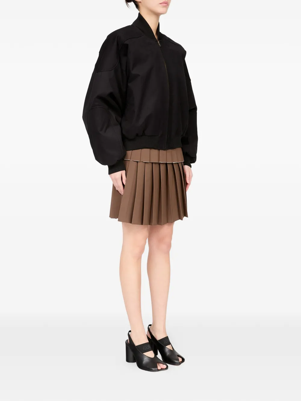 MM6 Maison Margiela Katoenen twill jack Zwart