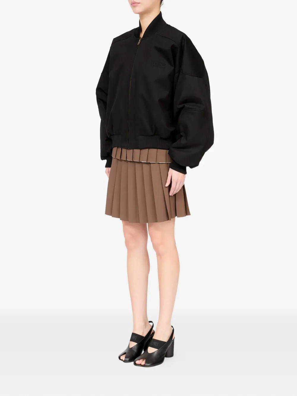 MM6 Maison Margiela Katoenen twill jack Zwart