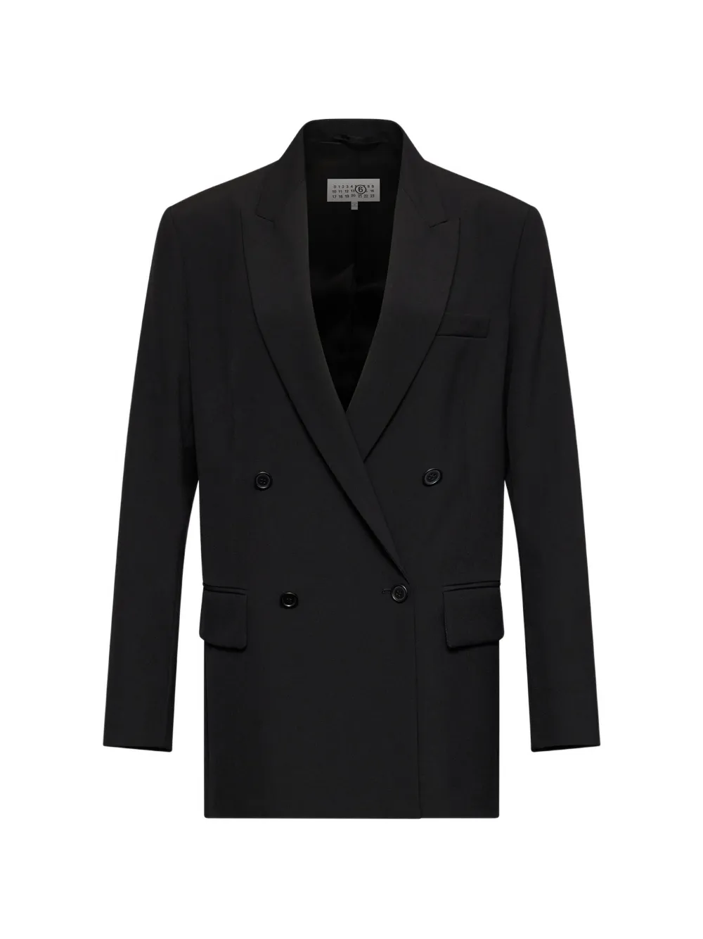MM6 Maison Margiela wool-blend suit jacket - Schwarz