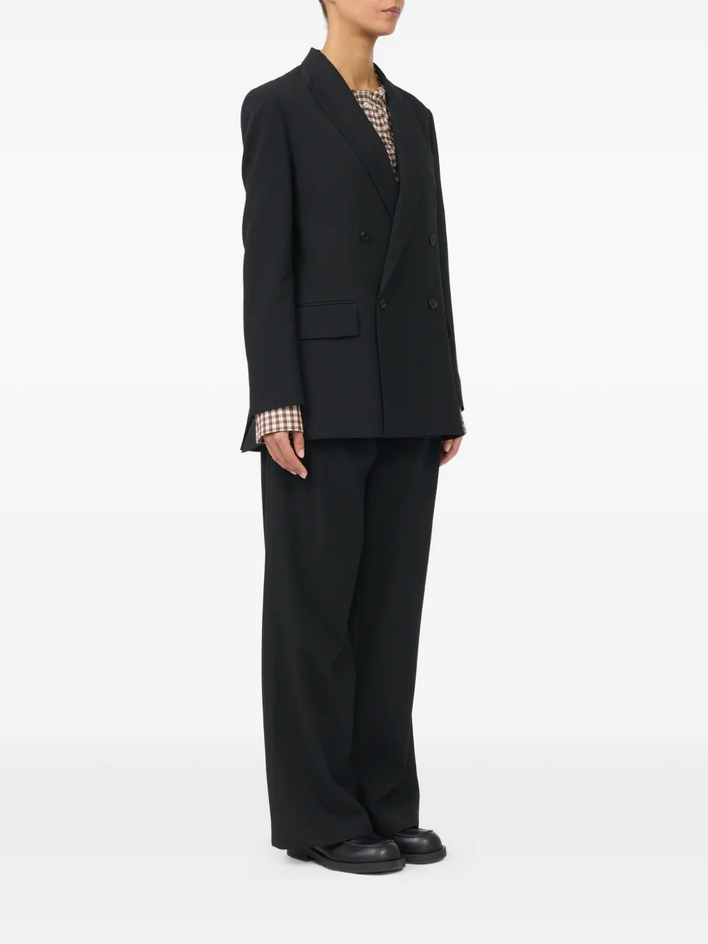MM6 Maison Margiela Colbert van wolblend Zwart