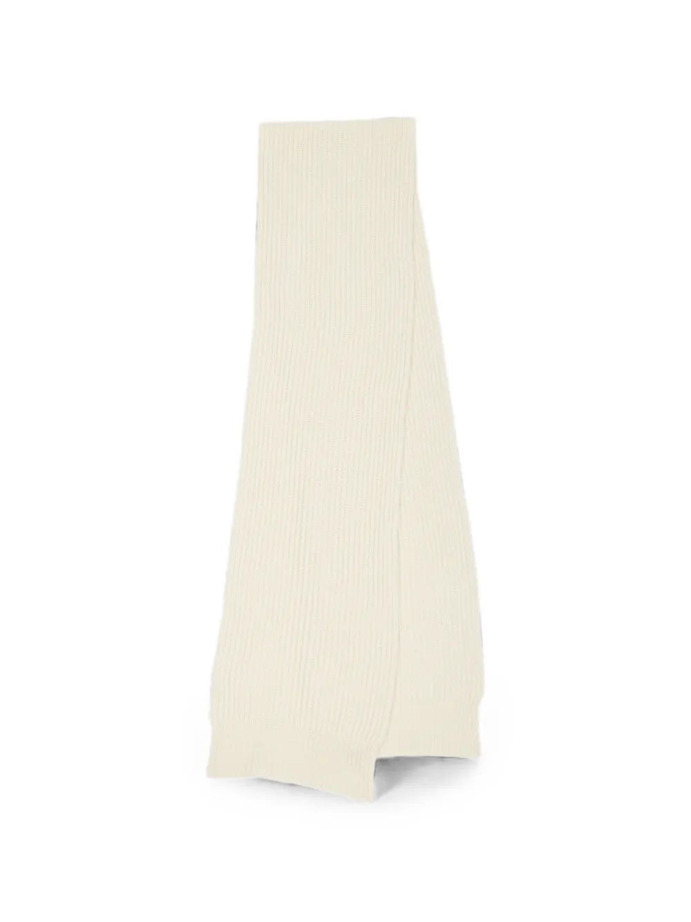 Mm6 Maison Margiela Cotton Knit Scarf In Blue