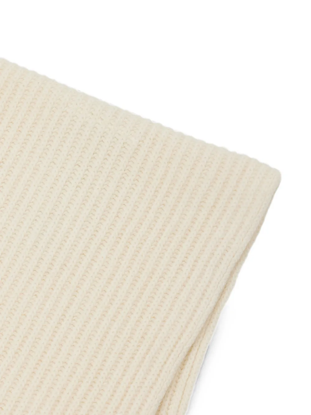 MM6 Maison Margiela Gebreide katoenen sjaal Beige