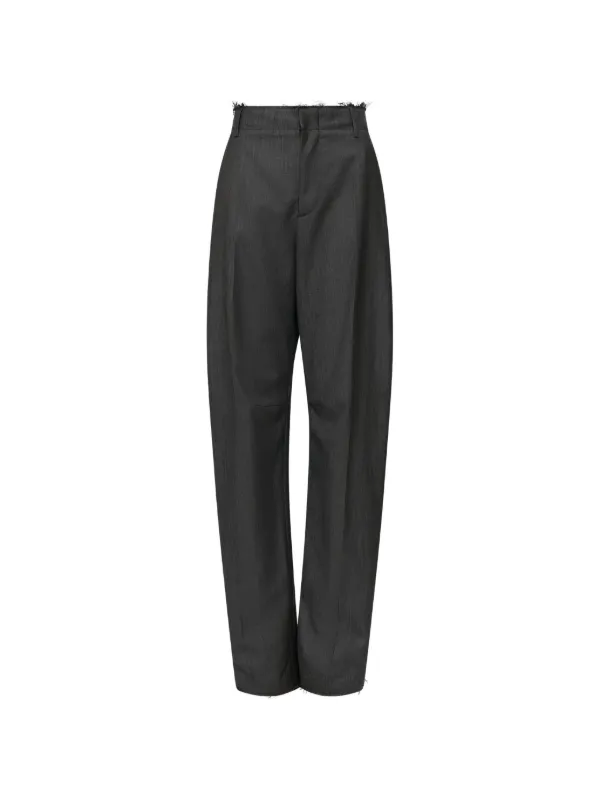MM6 Maison Margiela ワイド テーラードパンツ | グレー | FARFETCH JP