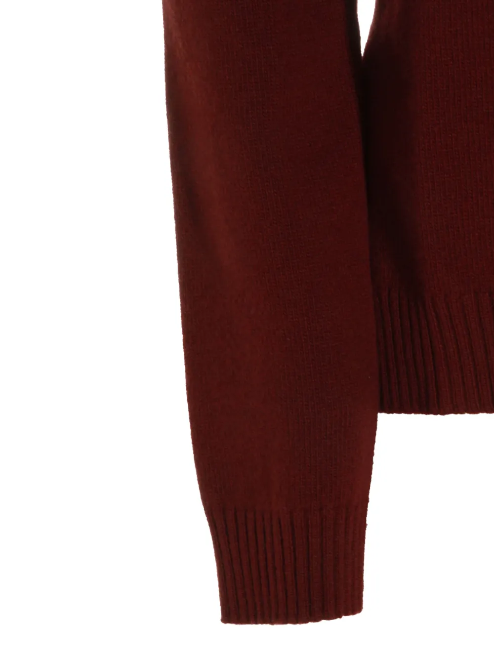 Jil Sander Geribbelde coltrui Rood