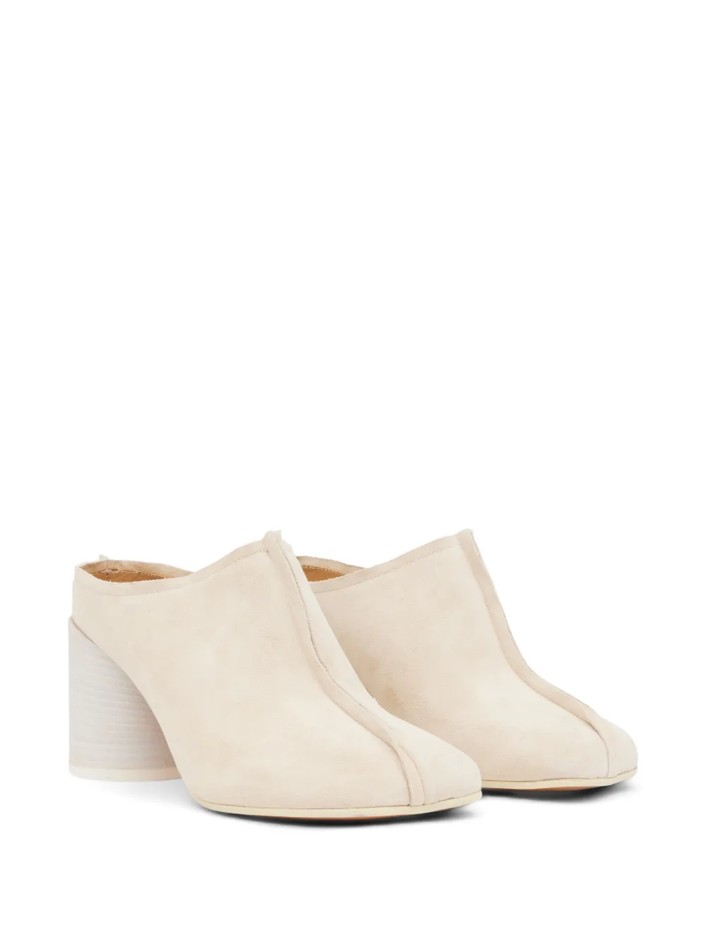 MM6 Maison Margiela Anatomic stitch-toe mules Beige