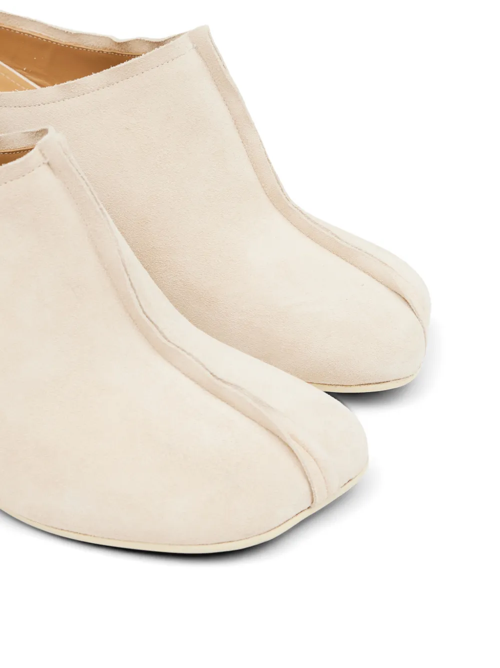 MM6 Maison Margiela Anatomic stitch-toe mules Beige
