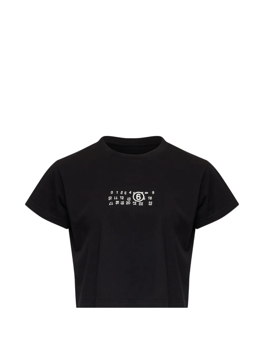 MM6 Maison Margiela flipped-print overdyed T-shirt - Nero