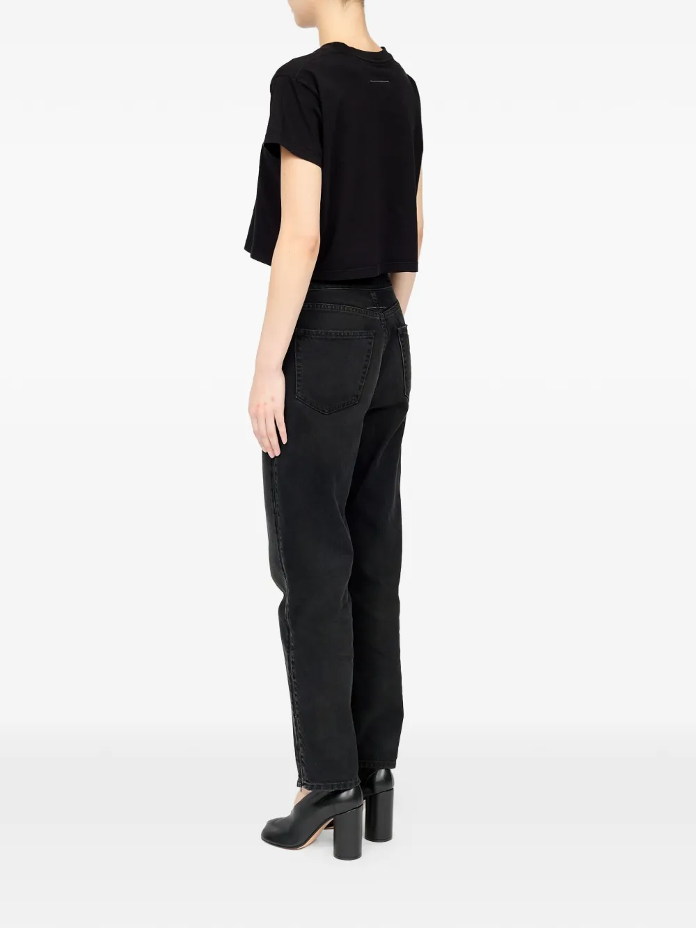 MM6 Maison Margiela T-shirt met logoprint Zwart