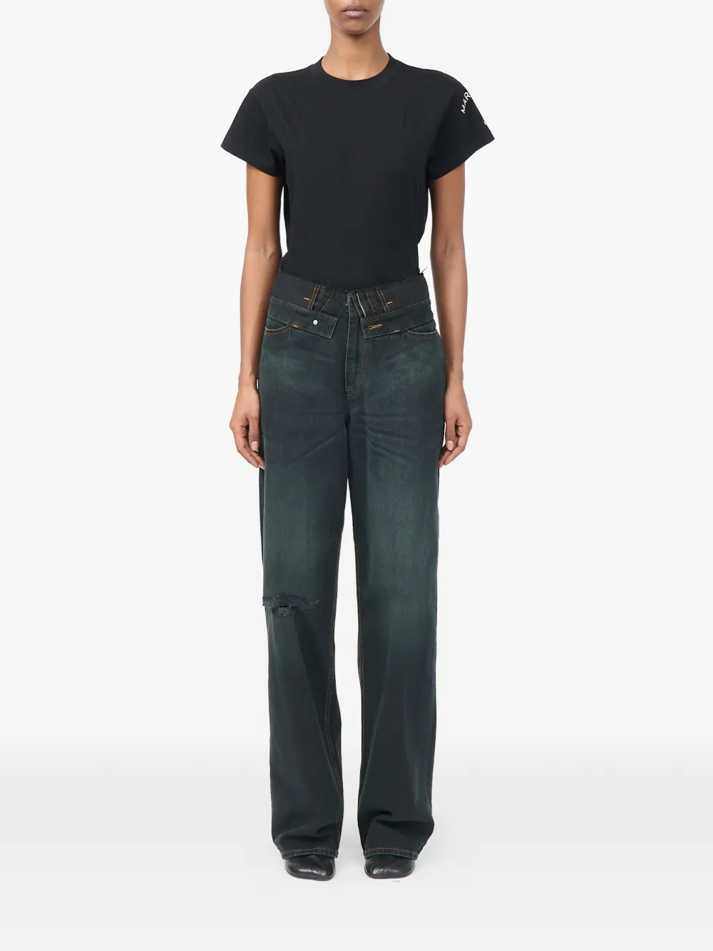 MM6 Maison Margiela Straight jeans Blauw