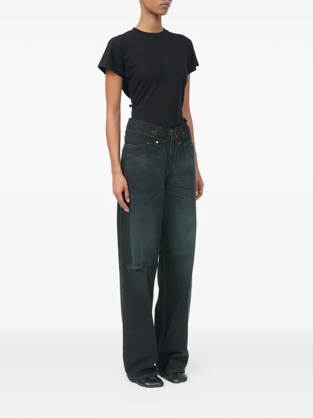 MM6 Maison Margiela Straight jeans Blauw