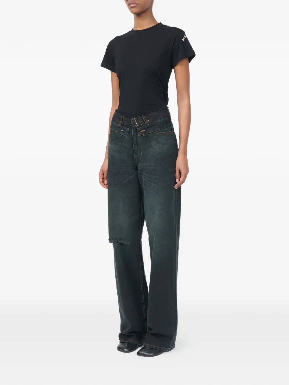 MM6 Maison Margiela Straight jeans Blauw