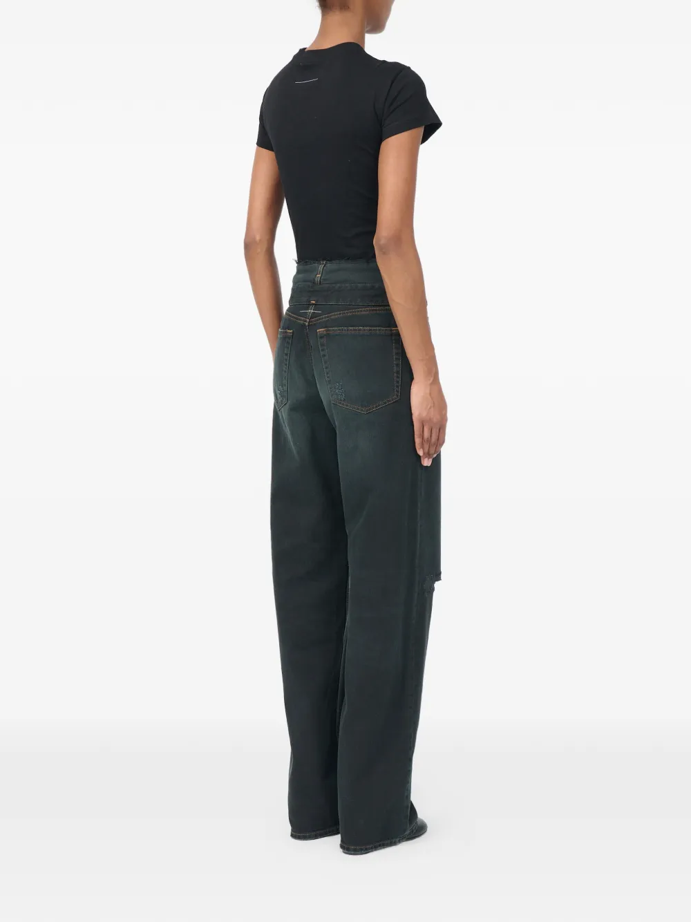 MM6 Maison Margiela Straight jeans Blauw