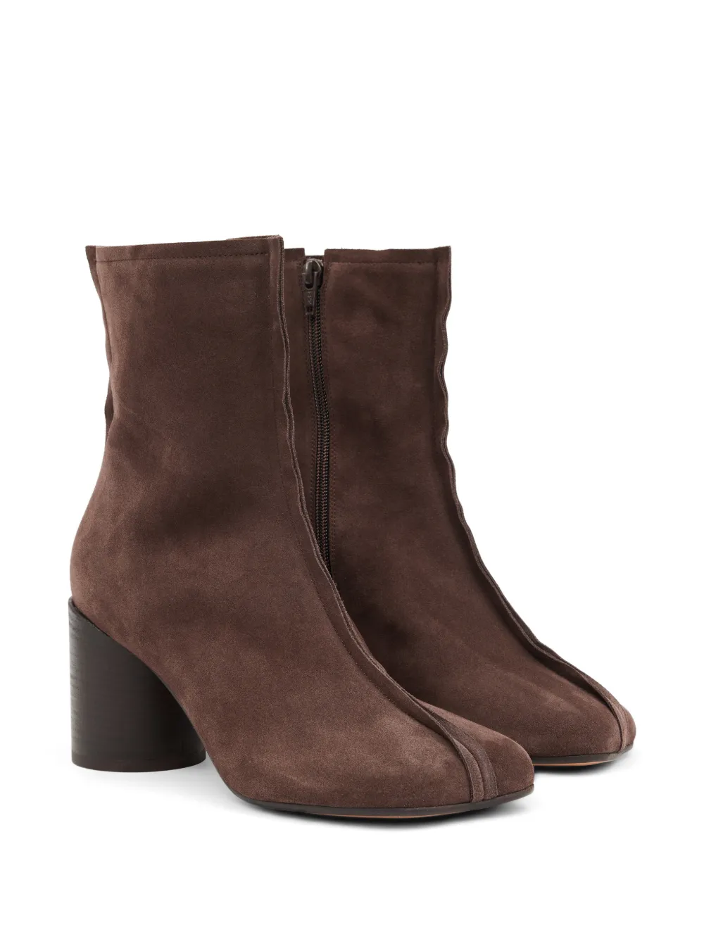 MM6 Maison Margiela Anatomic stitch-toe ankle boots Bruin