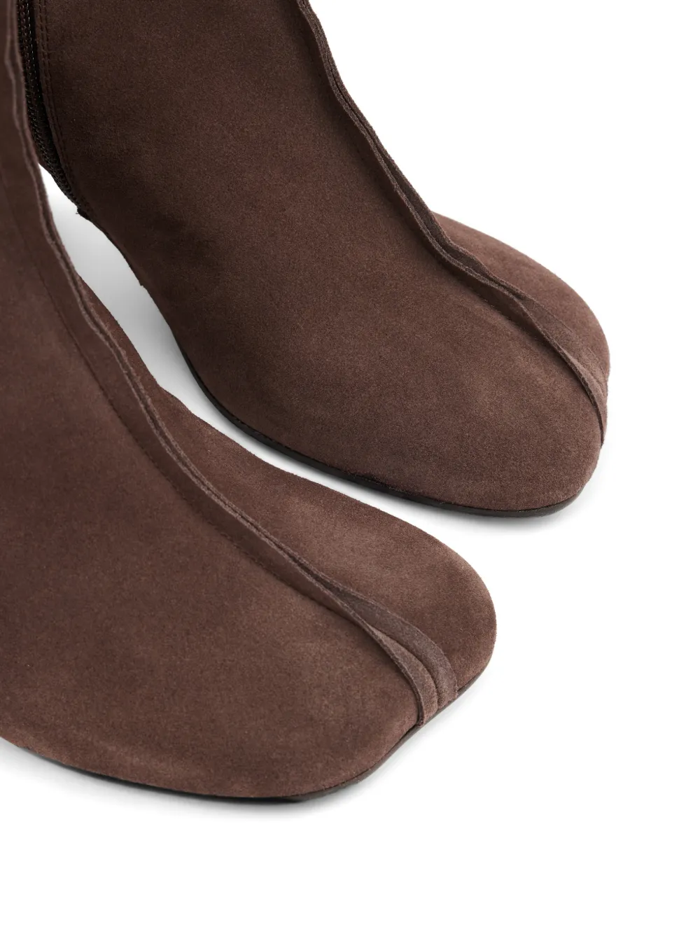 MM6 Maison Margiela Anatomic stitch-toe ankle boots Bruin