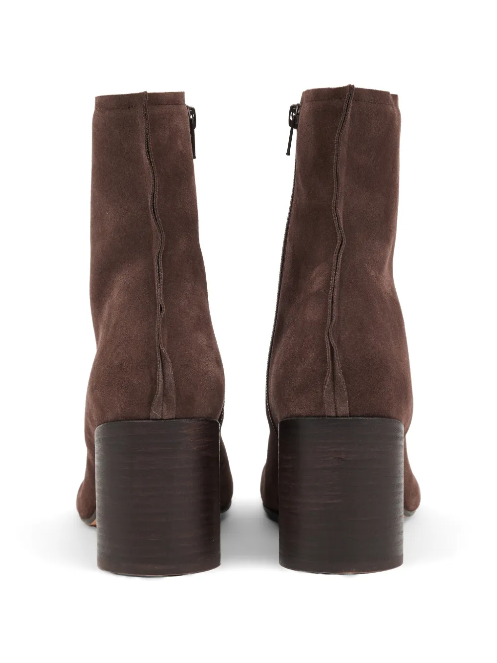 MM6 Maison Margiela Anatomic stitch-toe ankle boots Bruin