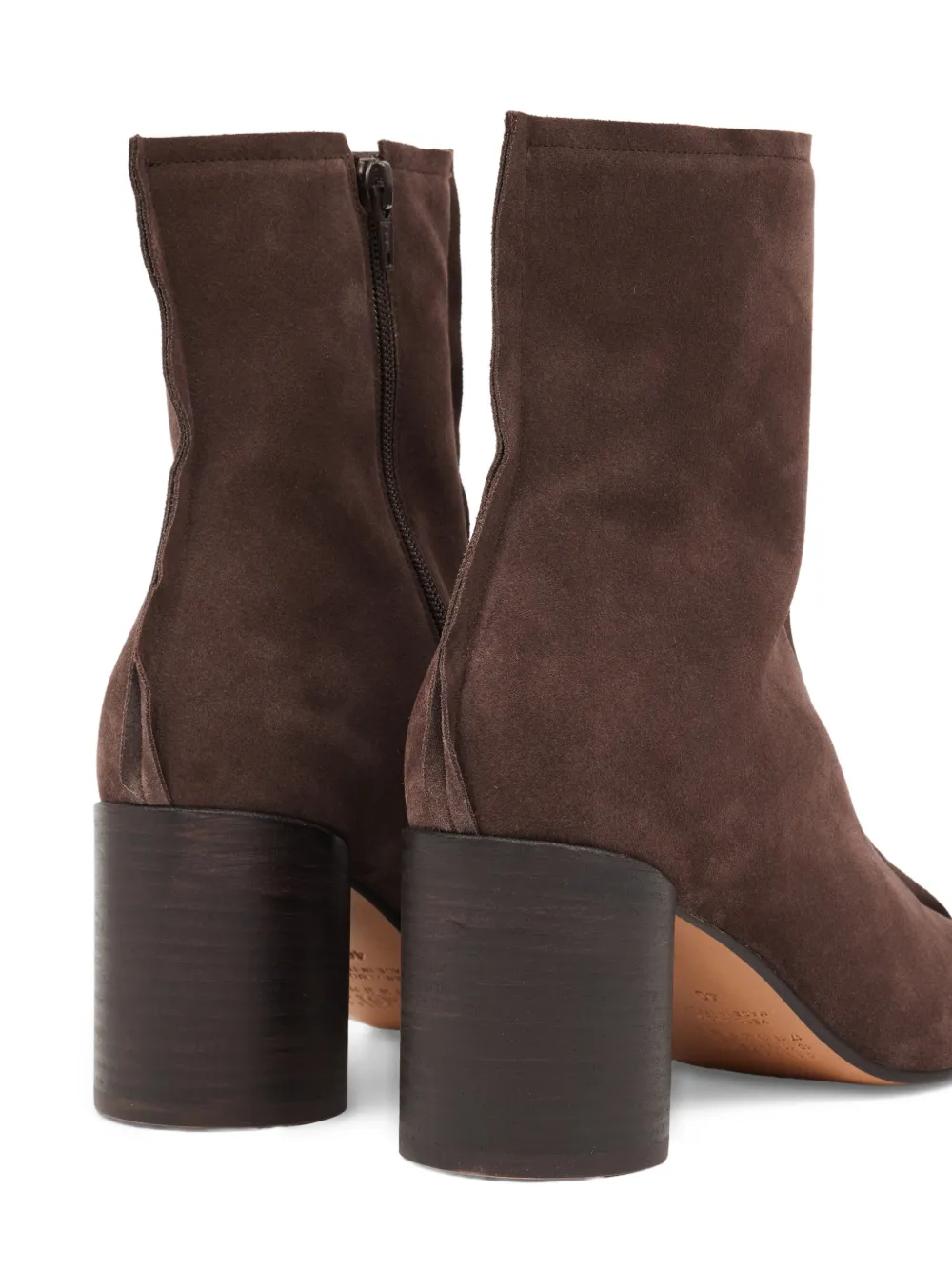 MM6 Maison Margiela Anatomic stitch-toe ankle boots Bruin
