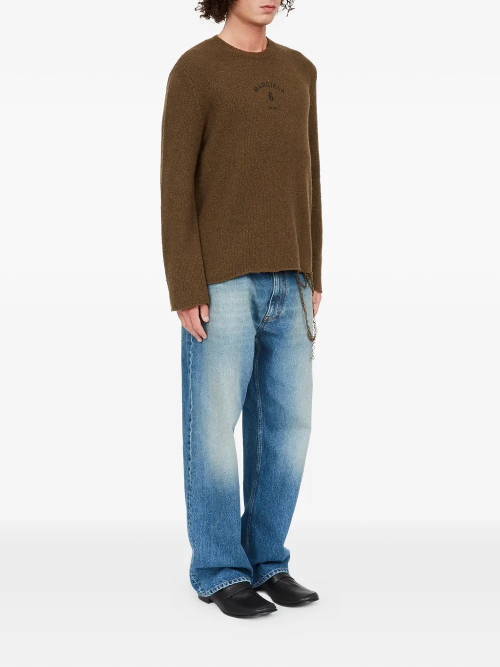 MM6 Maison Margiela Trui met wolblend Bruin