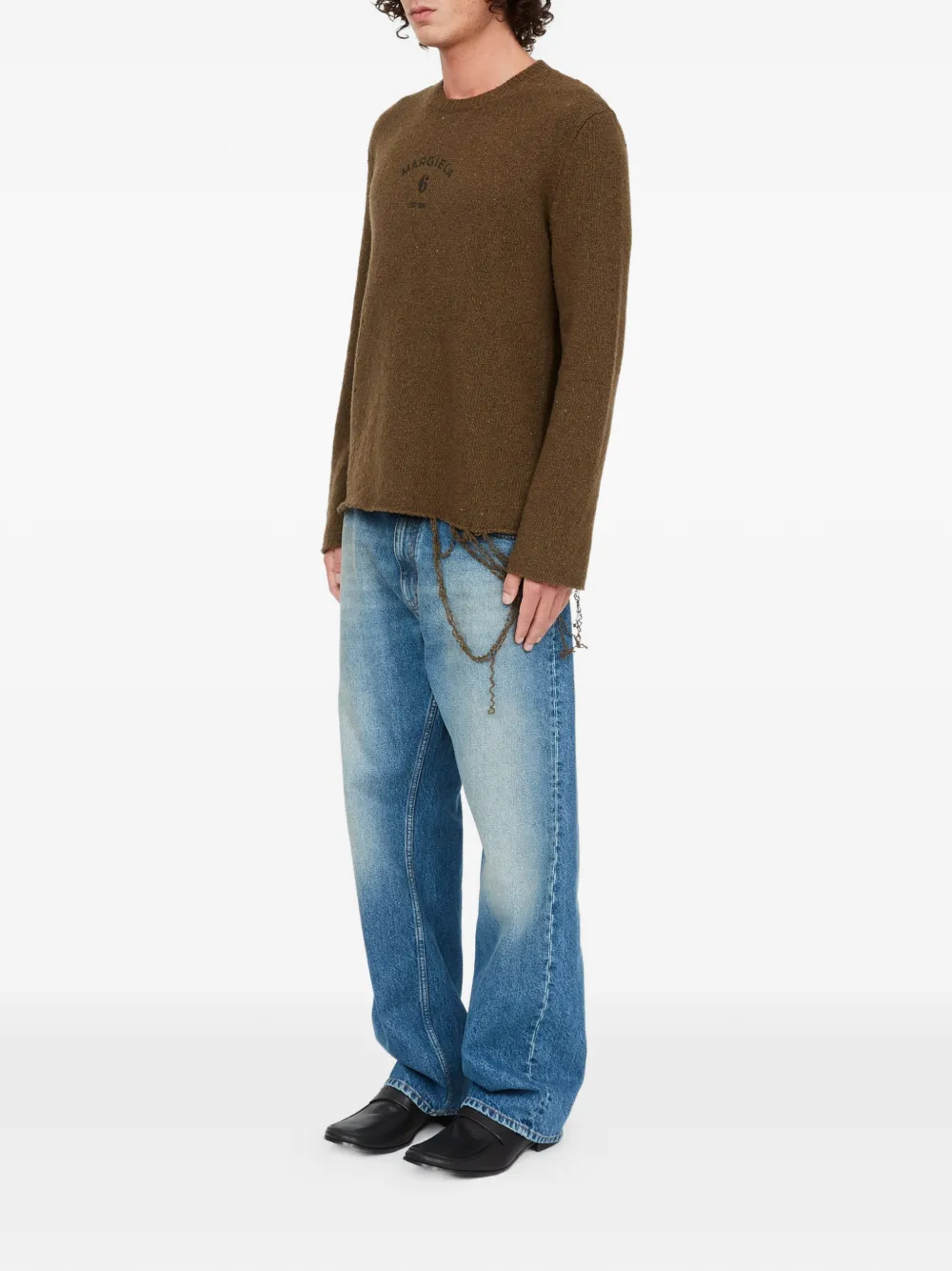 MM6 Maison Margiela Trui met wolblend Bruin