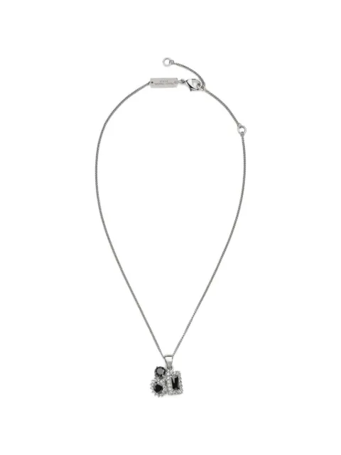 Maison Margiela cluster-pendant zirconia necklace