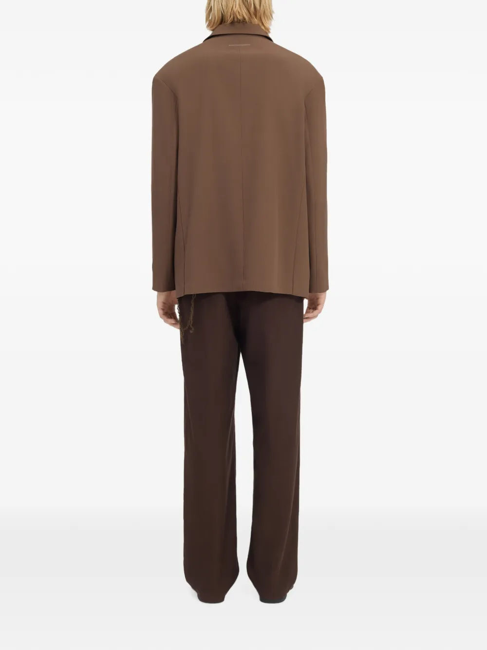 MM6 Maison Margiela Blazer van wolblend Bruin