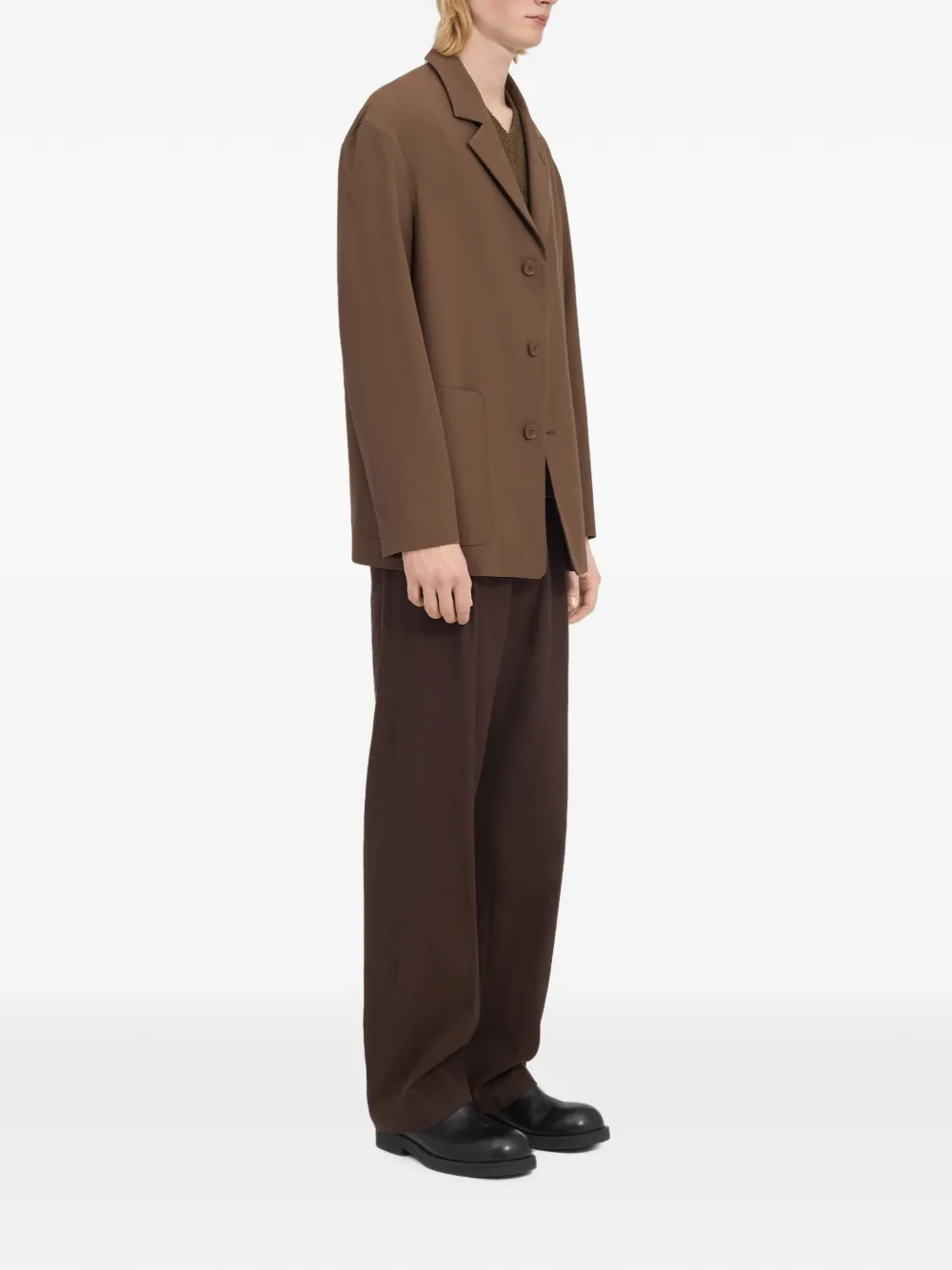 MM6 Maison Margiela Blazer van wolblend Bruin