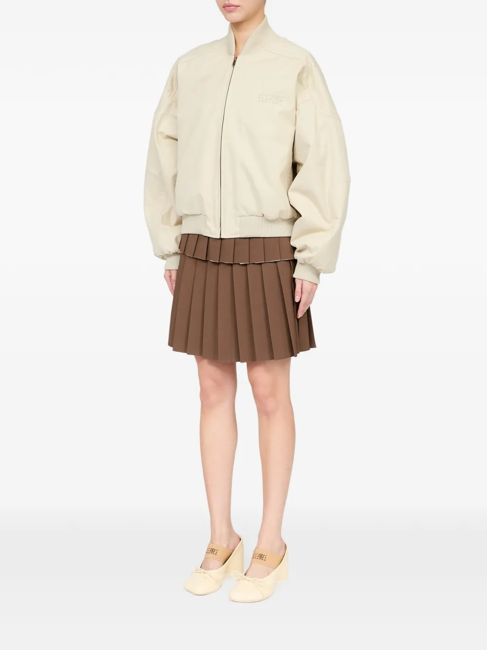 MM6 Maison Margiela Katoenen twill jack Beige