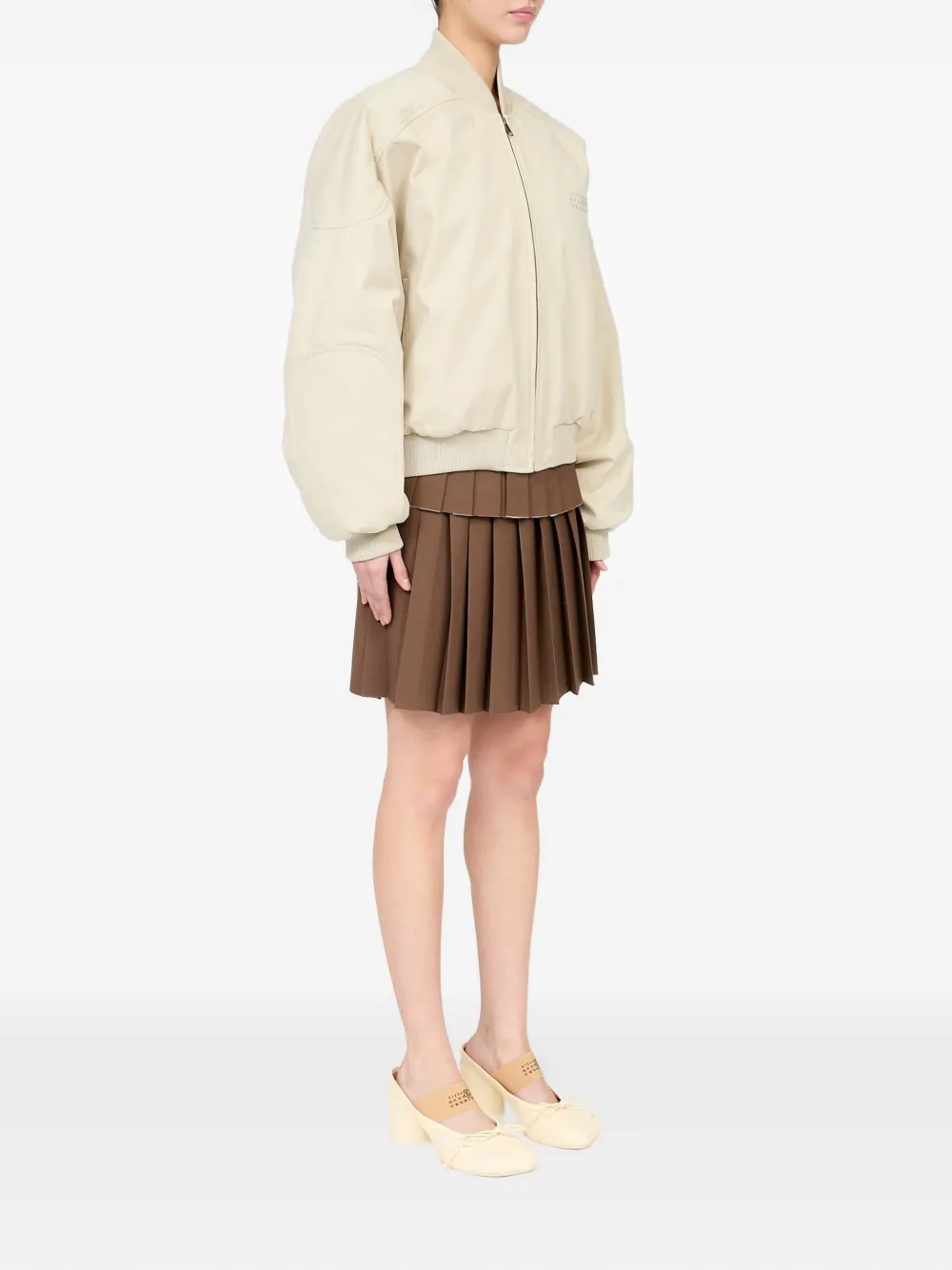 MM6 Maison Margiela Katoenen twill jack Beige
