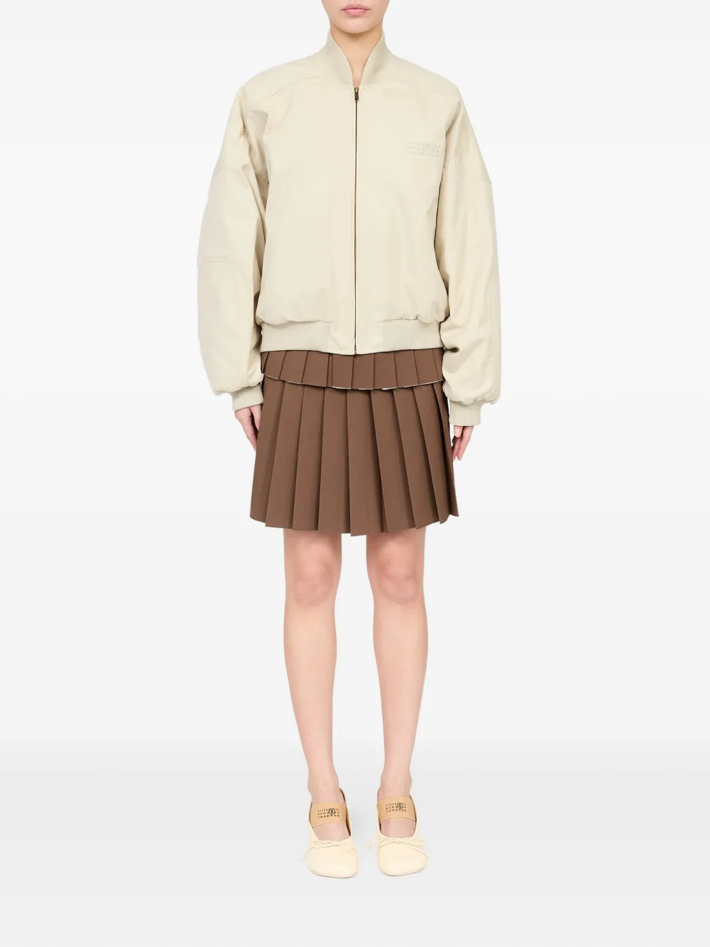 MM6 Maison Margiela Katoenen twill jack Beige