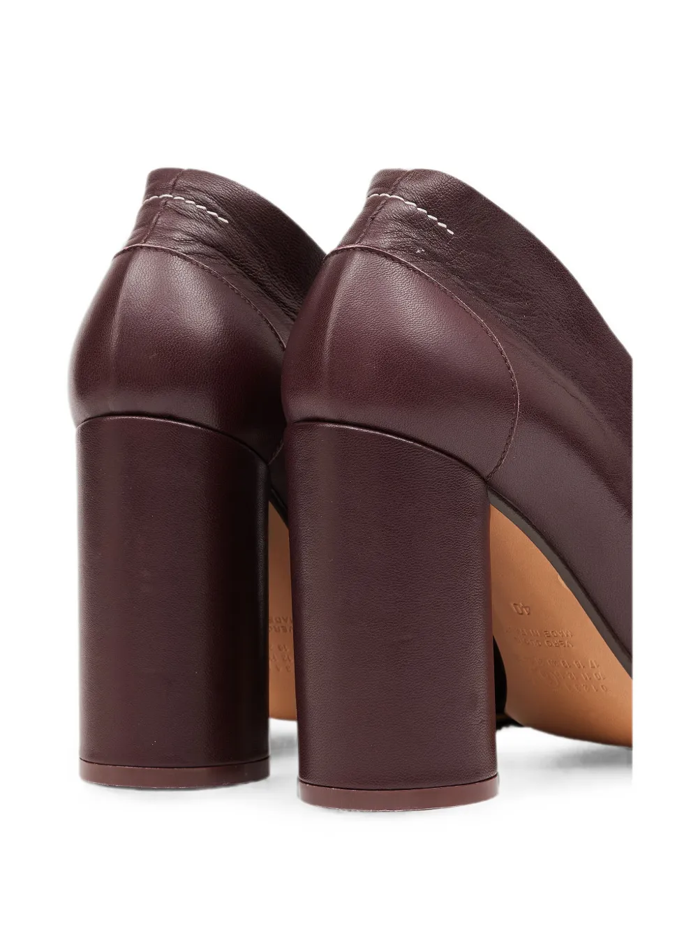 MM6 Maison Margiela nappa leather Anatomic court shoes Paars