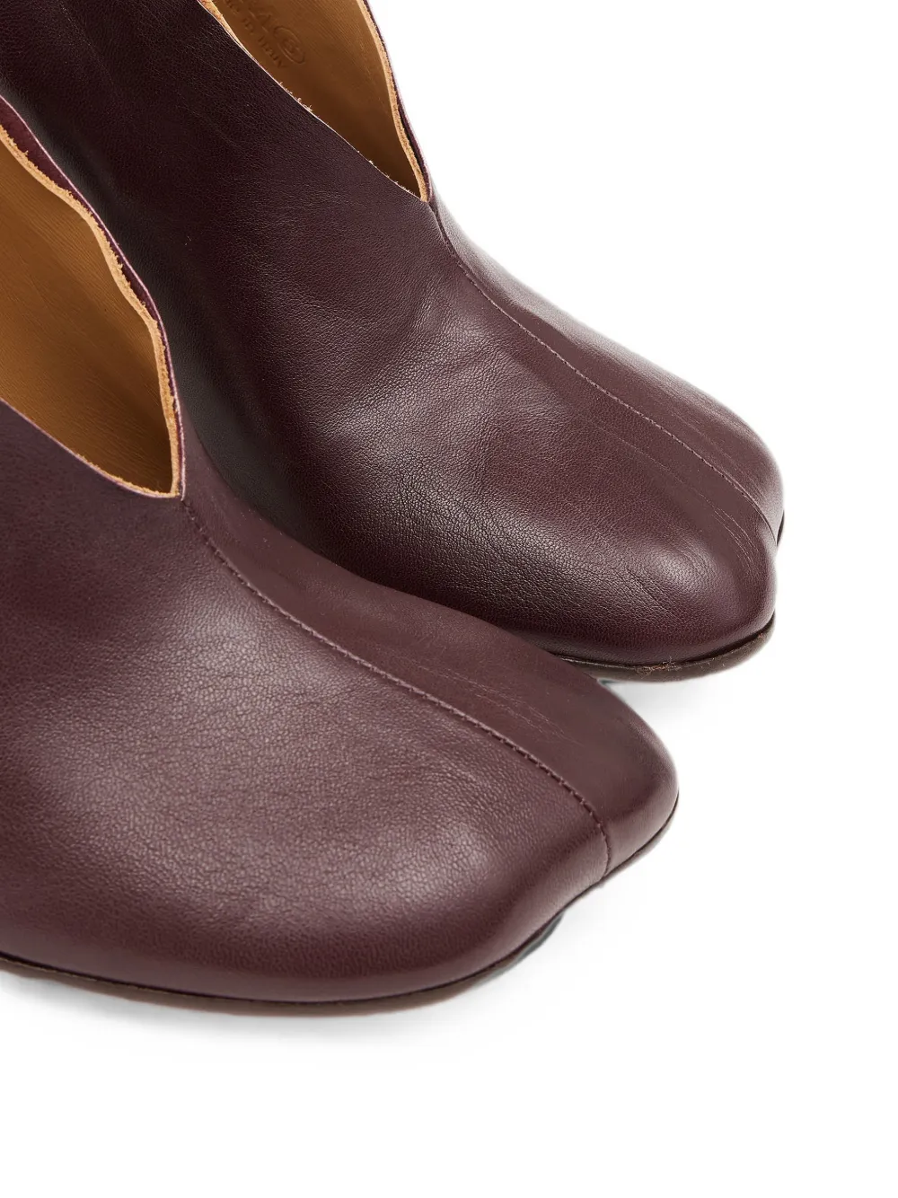 MM6 Maison Margiela nappa leather Anatomic court shoes Paars