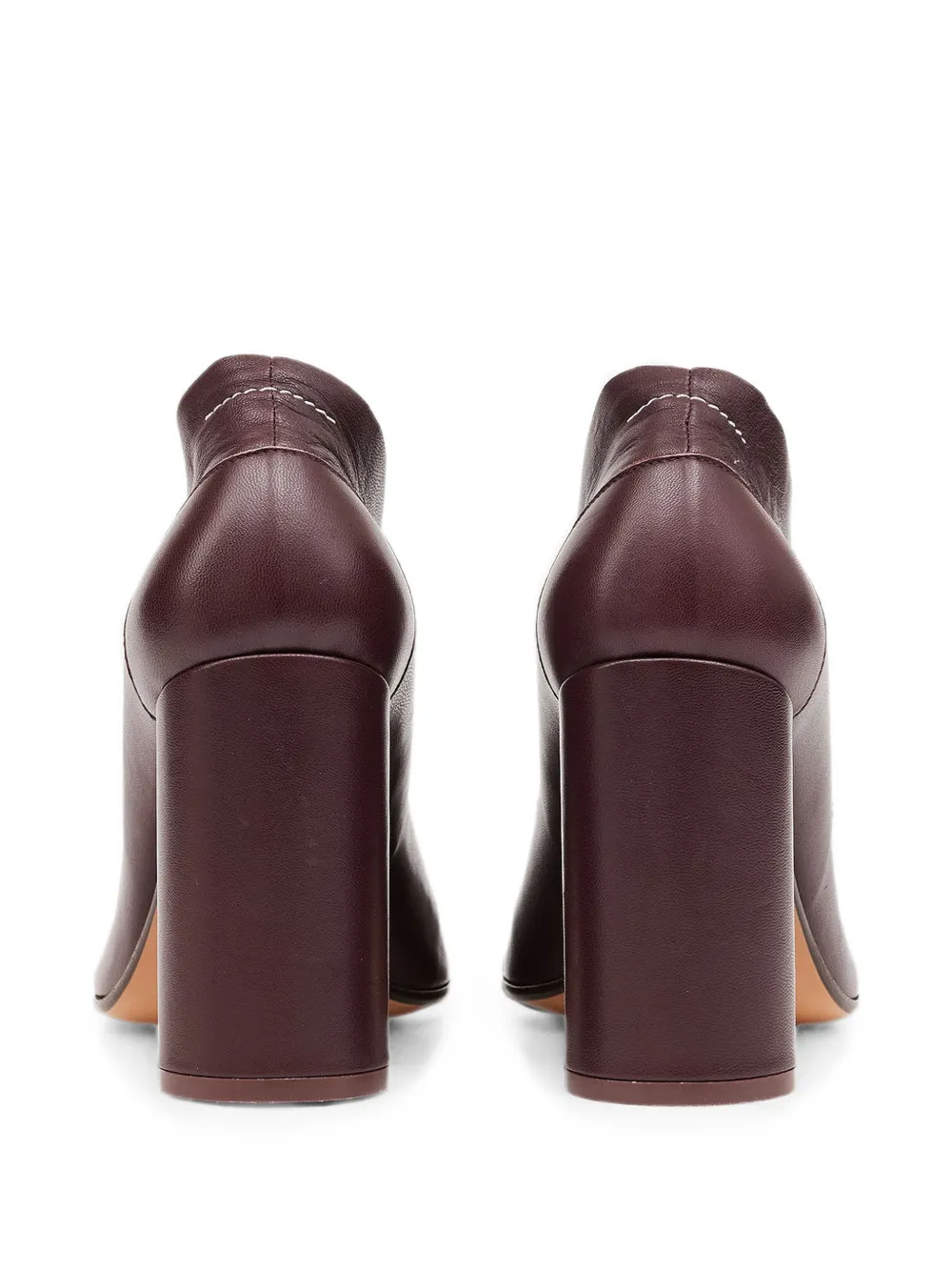 MM6 Maison Margiela nappa leather Anatomic court shoes Paars