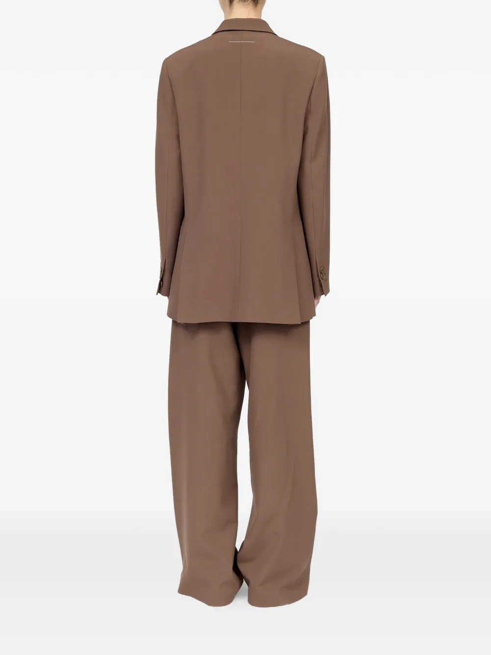 MM6 Maison Margiela Colbert van wolmix Bruin