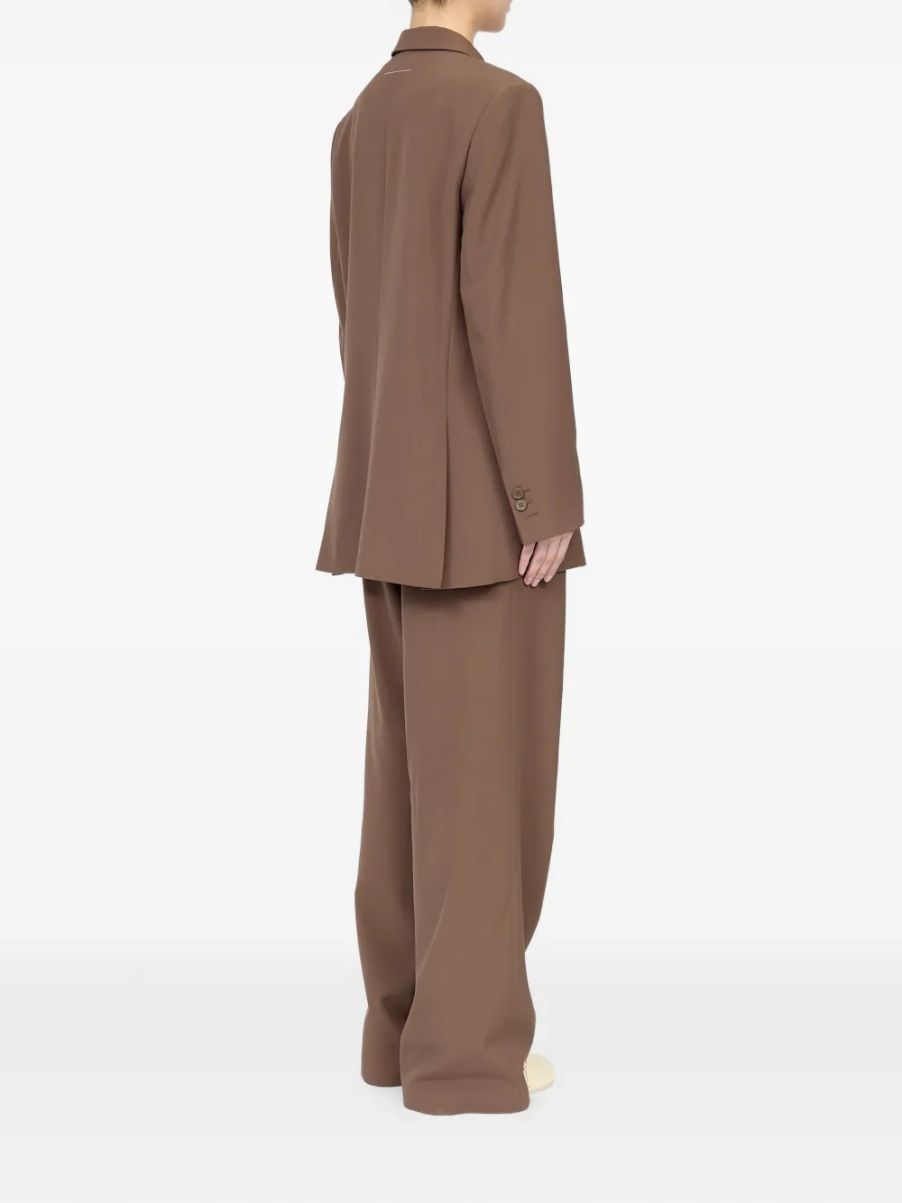 MM6 Maison Margiela Colbert van wolmix Bruin