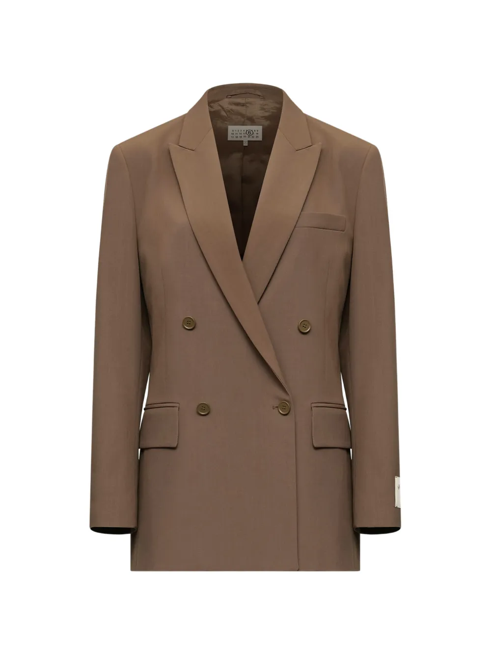 MM6 Maison Margiela wool blend suit jacket - Marrone