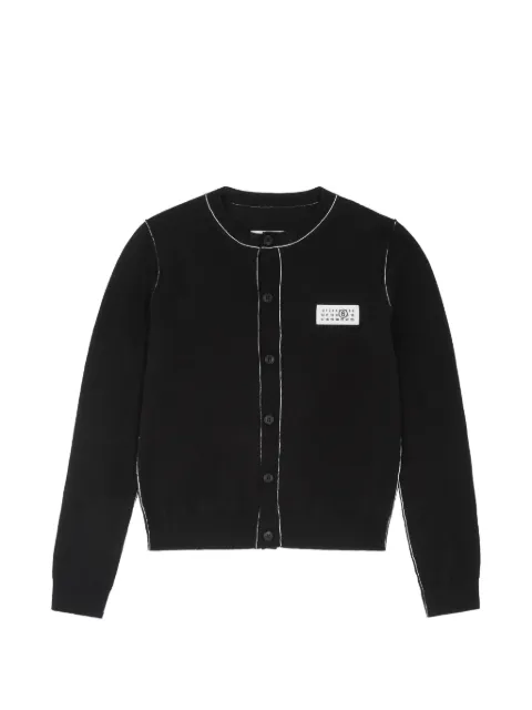 MM6 Maison Margiela button-front wool blend knit cardigan