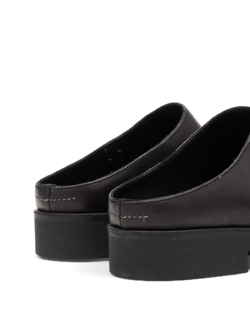MM6 Maison Margiela Biker round-toe mules Zwart