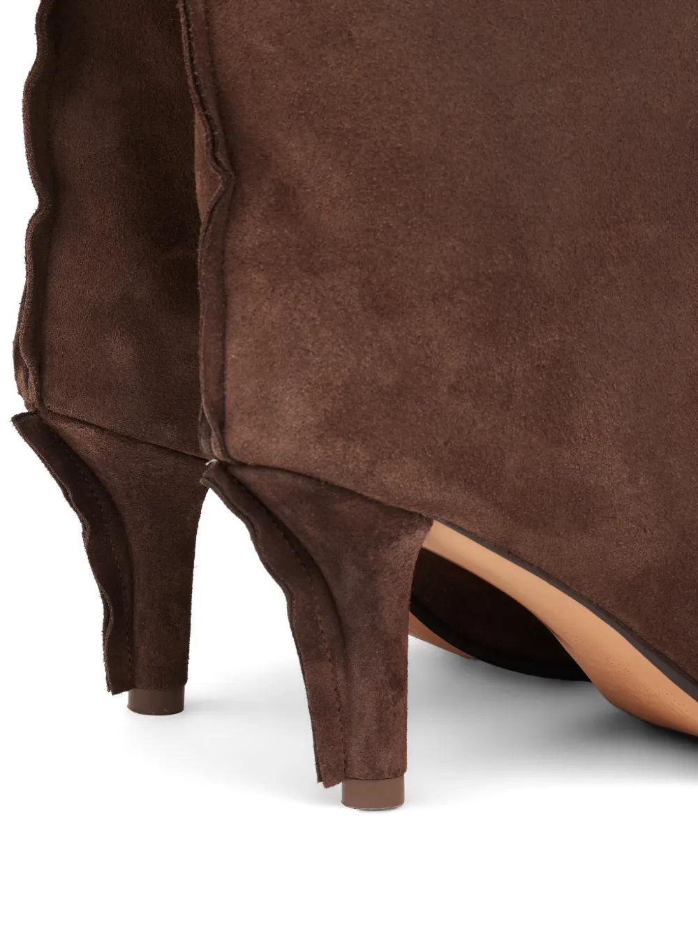 MM6 Maison Margiela Anatomic suede boots Bruin