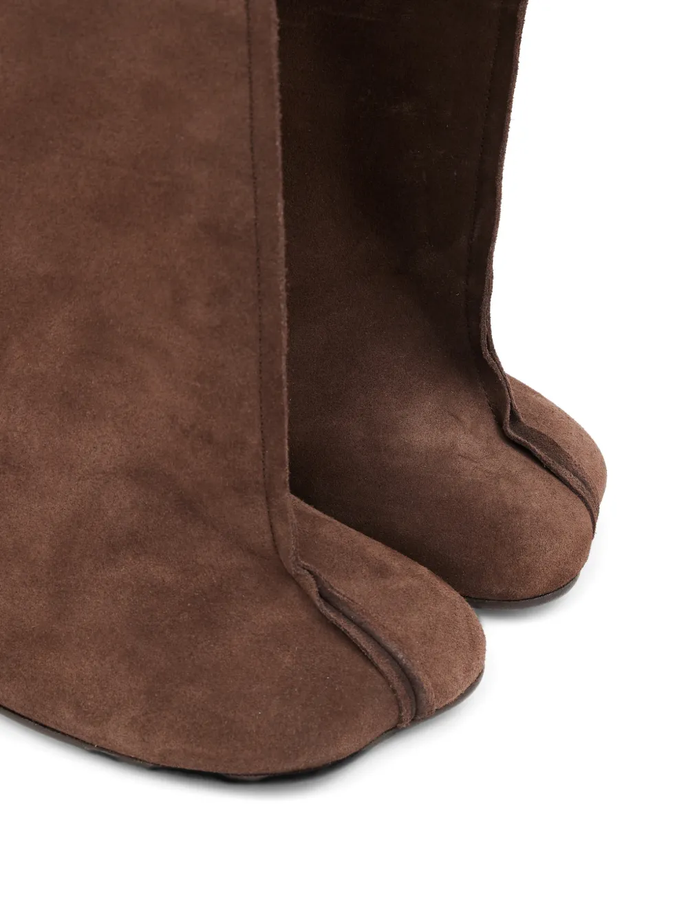 MM6 Maison Margiela Anatomic suede boots Bruin