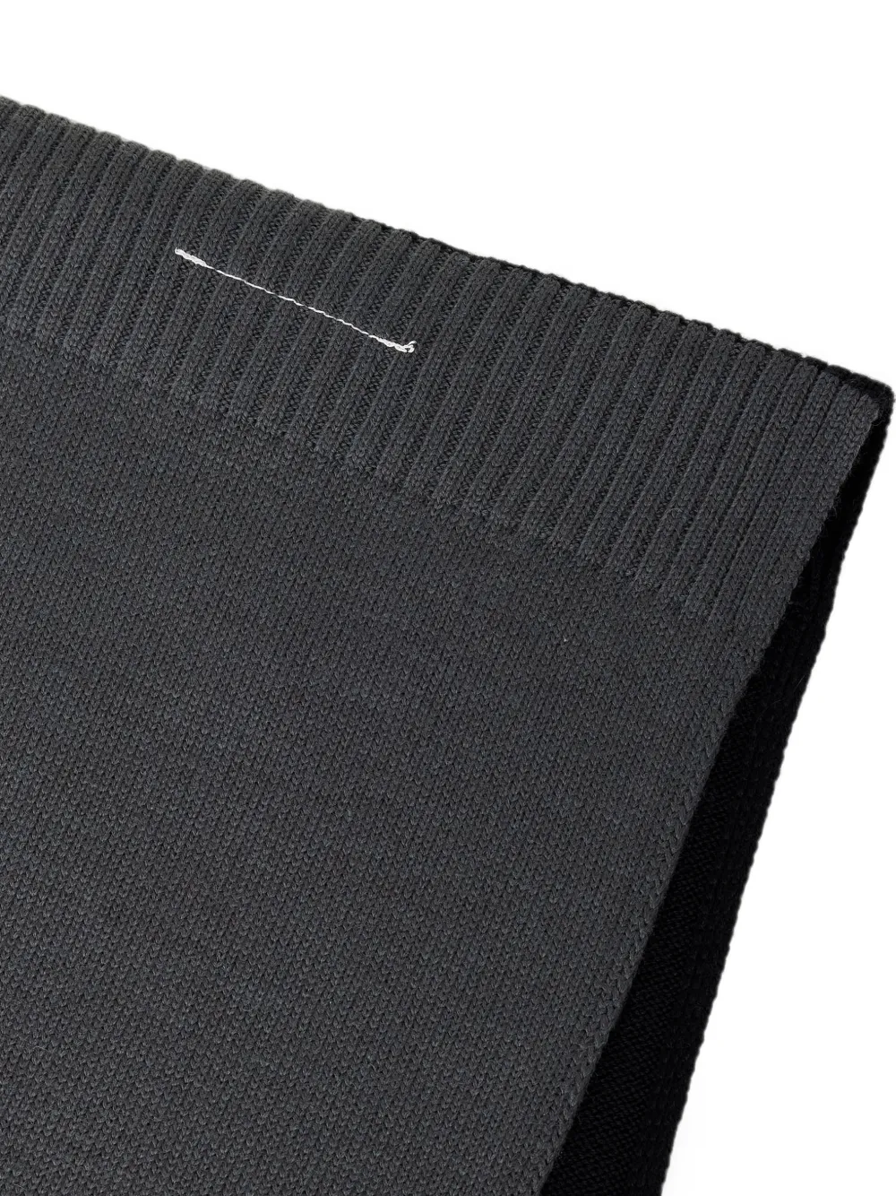 MM6 Maison Margiela Gebreide katoenen sjaal Zwart