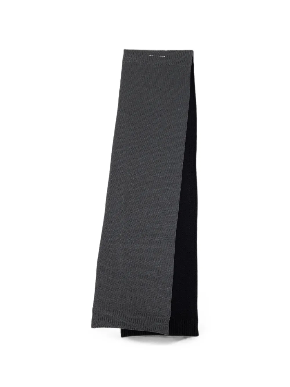 MM6 Maison Margiela cotton knit scarf - Schwarz