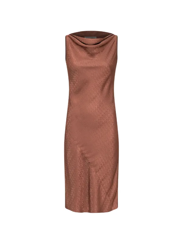 MM6 Maison Margiela Jacquard Dress in Brown