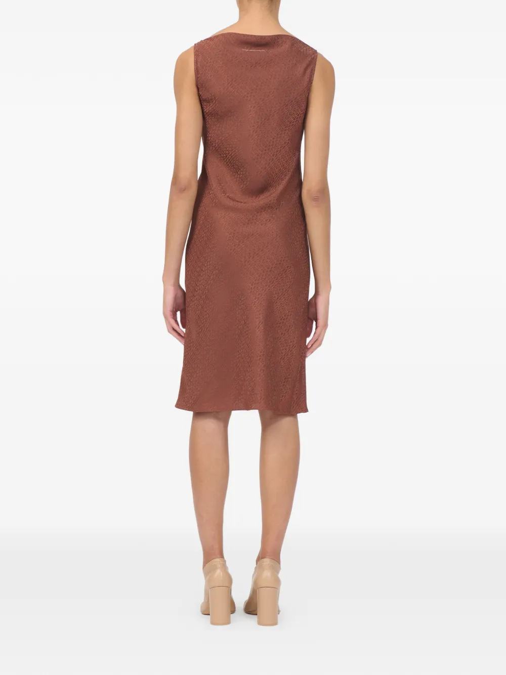 MM6 Maison Margiela Jurk met jacquard Bruin