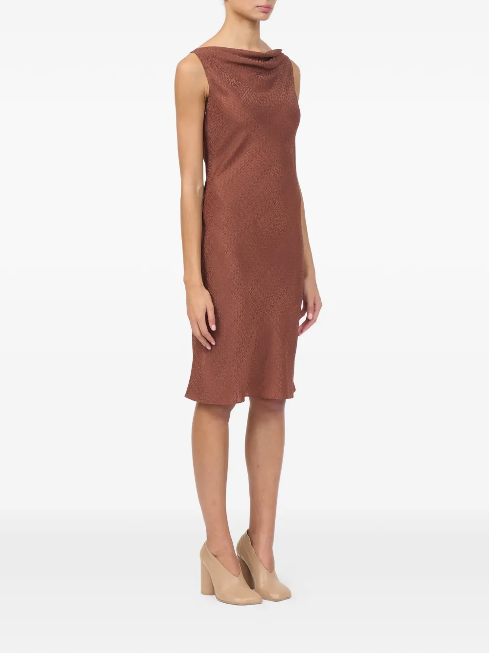 MM6 Maison Margiela Jurk met jacquard Bruin